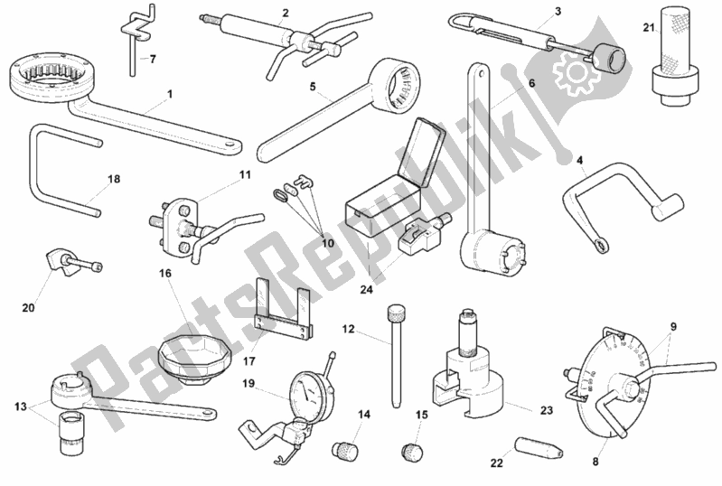 Tutte le parti per il Strumenti Di Servizio Di Officina del Ducati Monster 600 Dark 1999